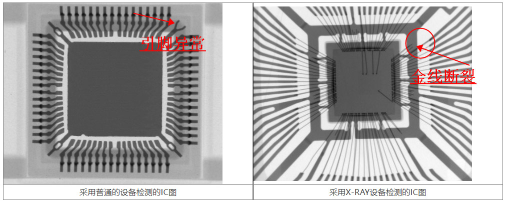 x-ray检测芯片IC有妙招，引脚弯曲空壳金线断裂一探究竟