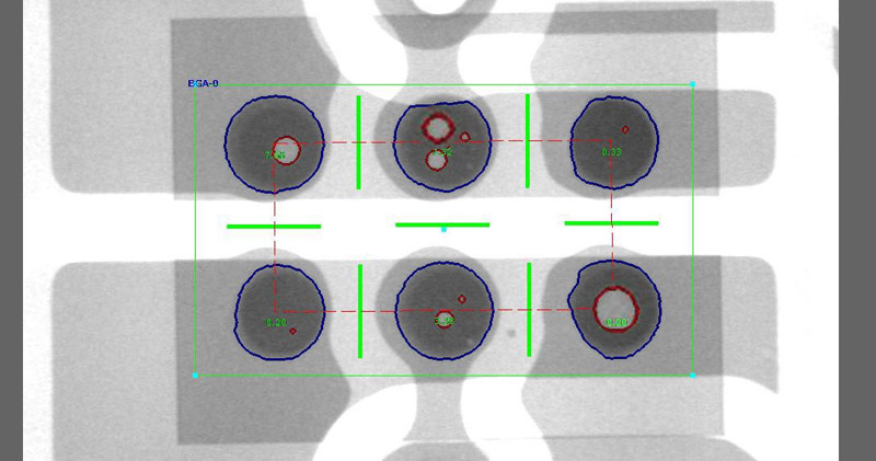 x-ray对SMT贴片气泡空洞比的意义