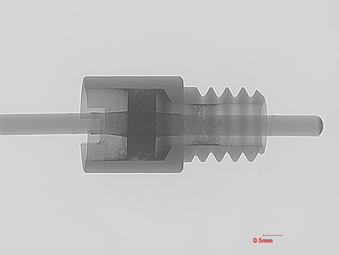 电容器裂纹的xray透视图像分析