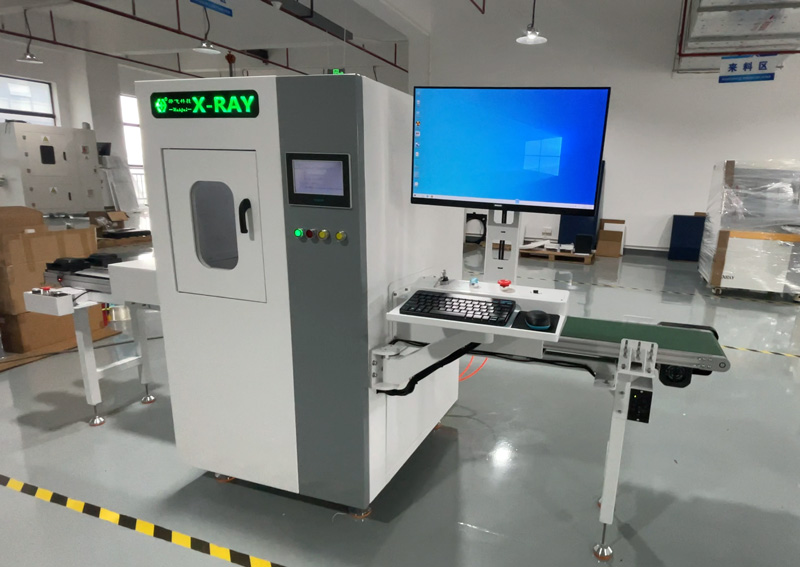 在线x-ray检测设备发货前的实拍画面