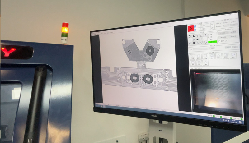 X射线机检测FPC线路板工作站实拍