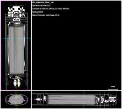 电子烟重建数据的平面视图